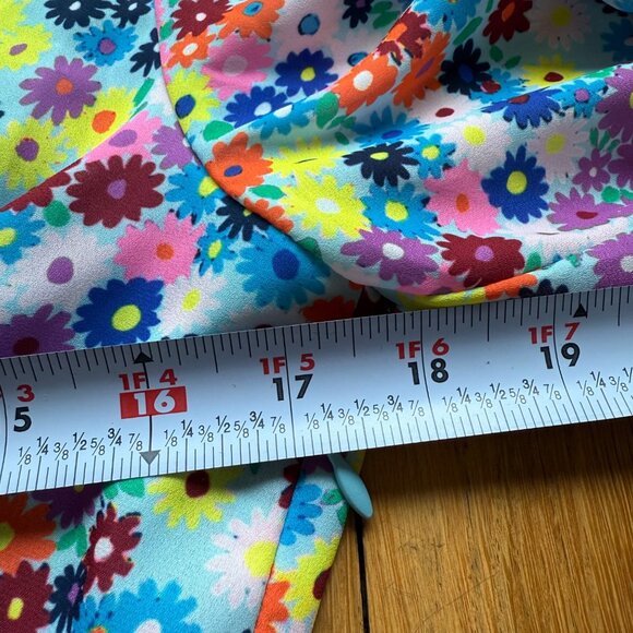 Staud Rainbow Floral Milla Mini Dress - Picture 12 of 16